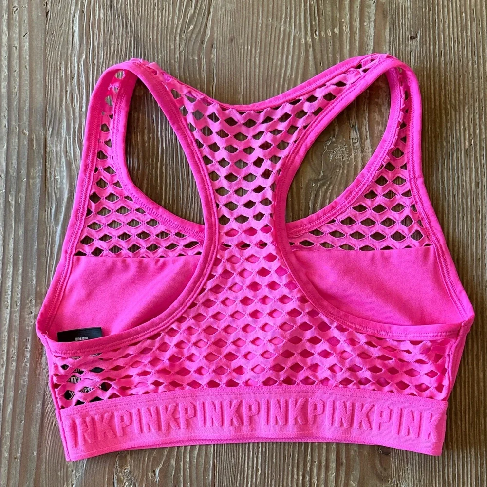 PINK Victoria's Secret Neon Pink Sports Bra